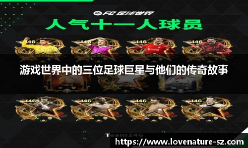 游戏世界中的三位足球巨星与他们的传奇故事